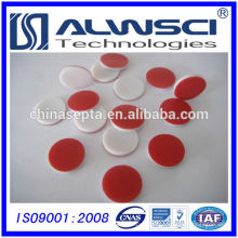 Septa de silicone de PTFE vermelho de 13-425 para HPLC